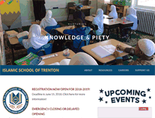 Tablet Screenshot of islamicschooloftrenton.org